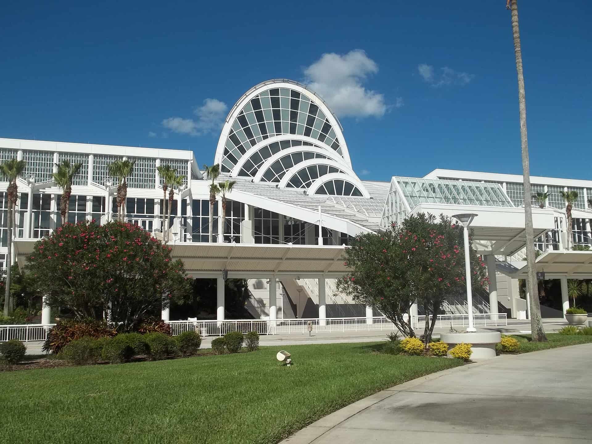 Exterior of the Orange County Convention Center in Orlando, Florida