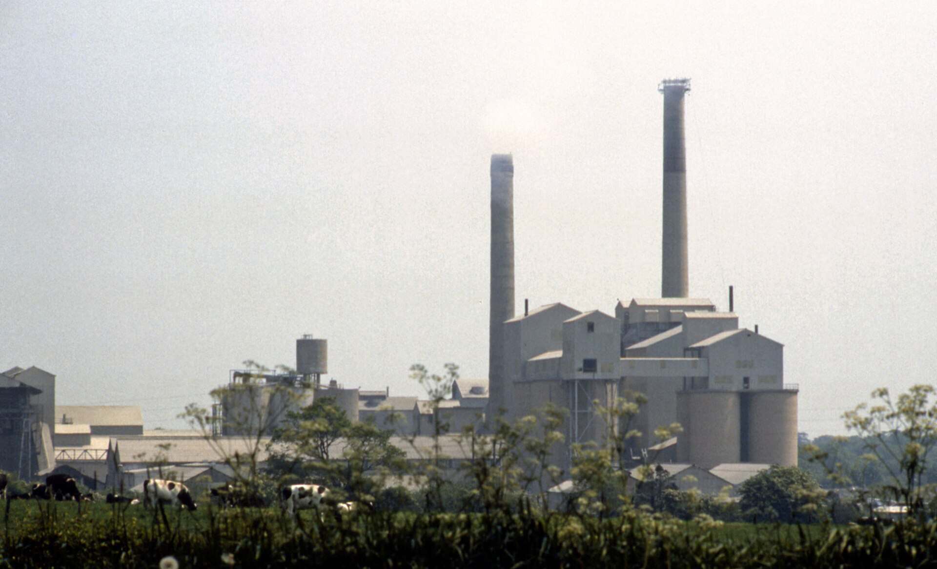 Padeswood cement works near Buckley, Flintshire, photographed in 1977