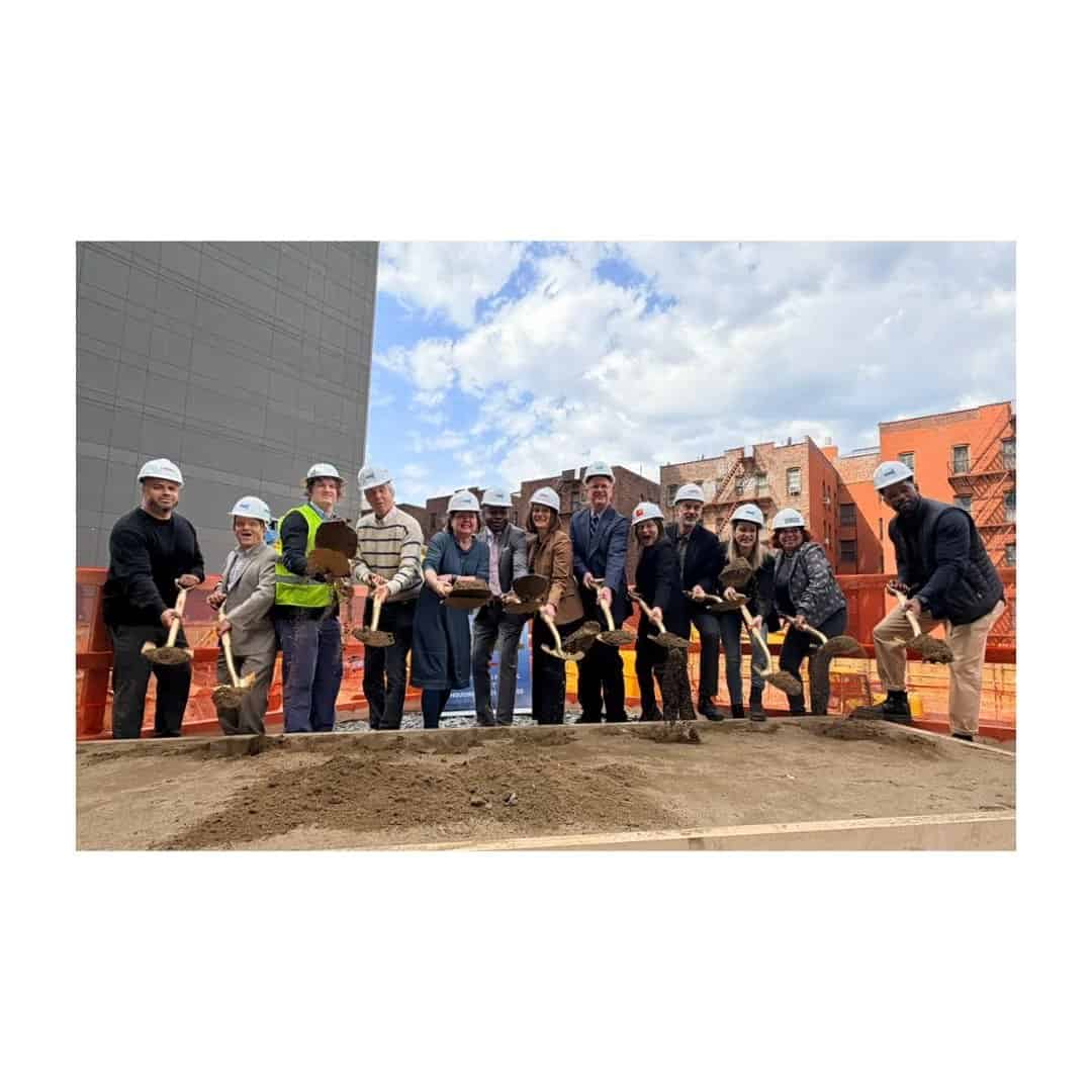 Project team at the River Avenue Apartments II groundbreaking in the West Concourse, Bronx