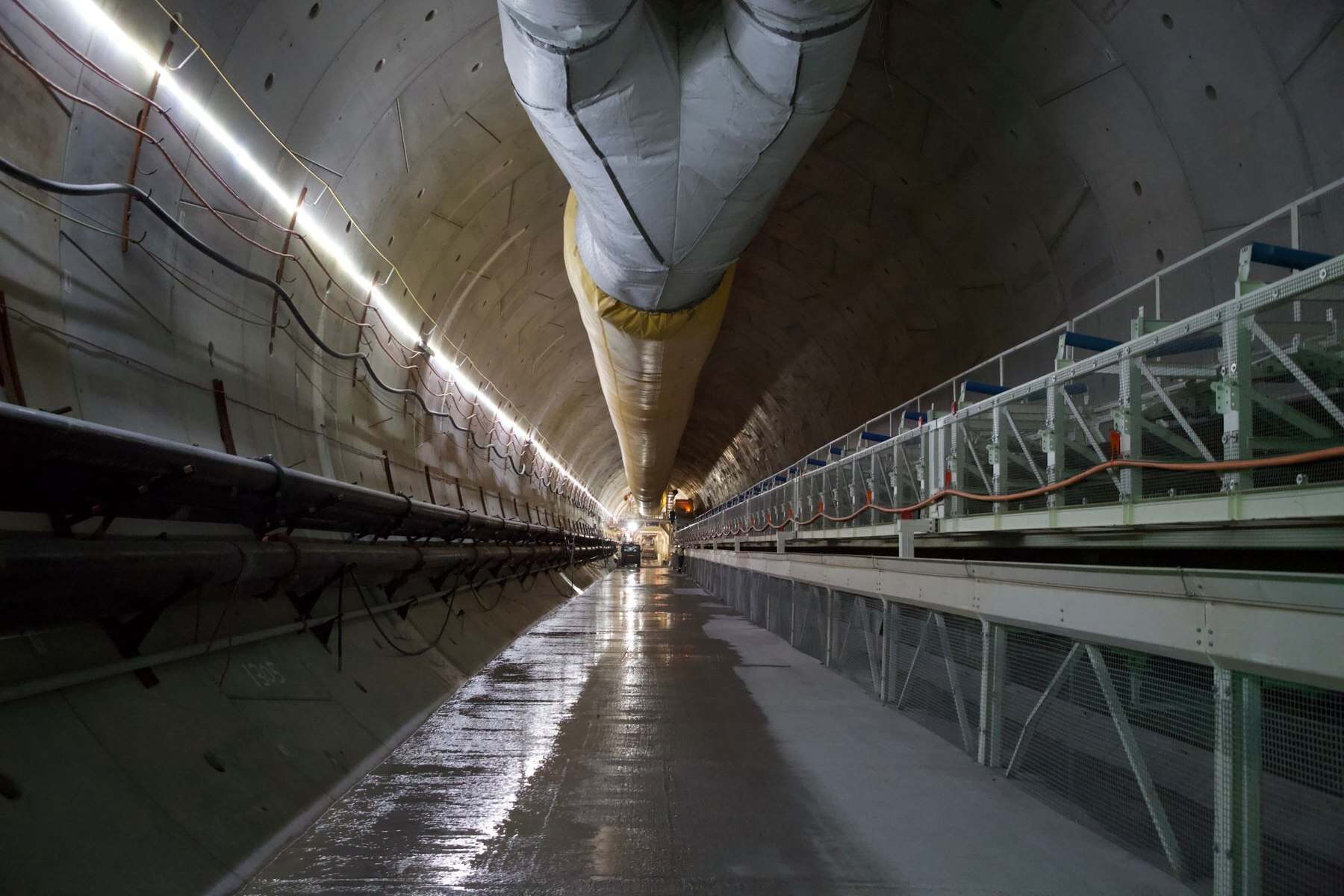 Concrete-lined headrace tunnel on the Snowy 2.0 pumped storage project