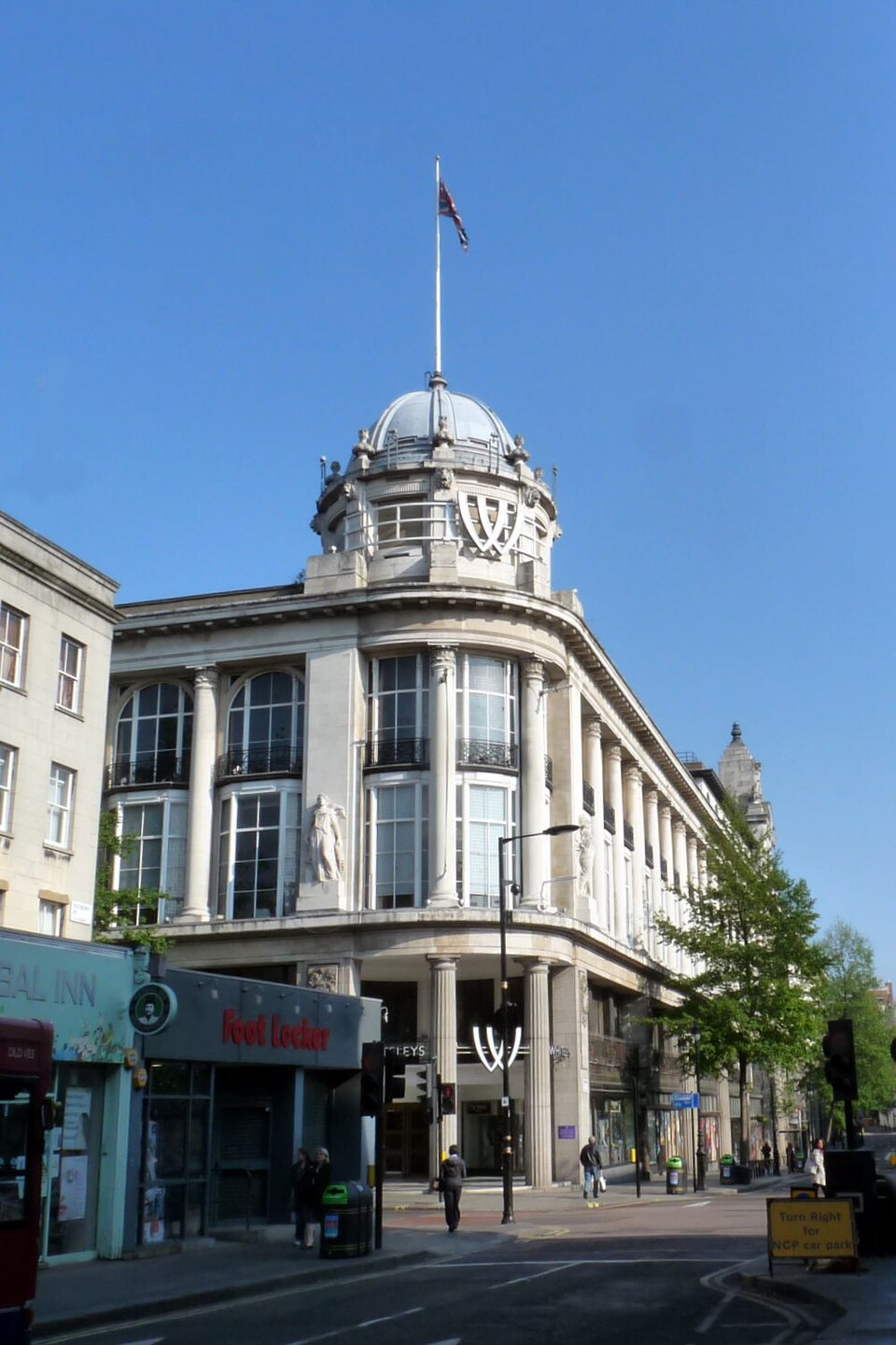 The former Whiteleys department store building on Queensway in Bayswater, London
