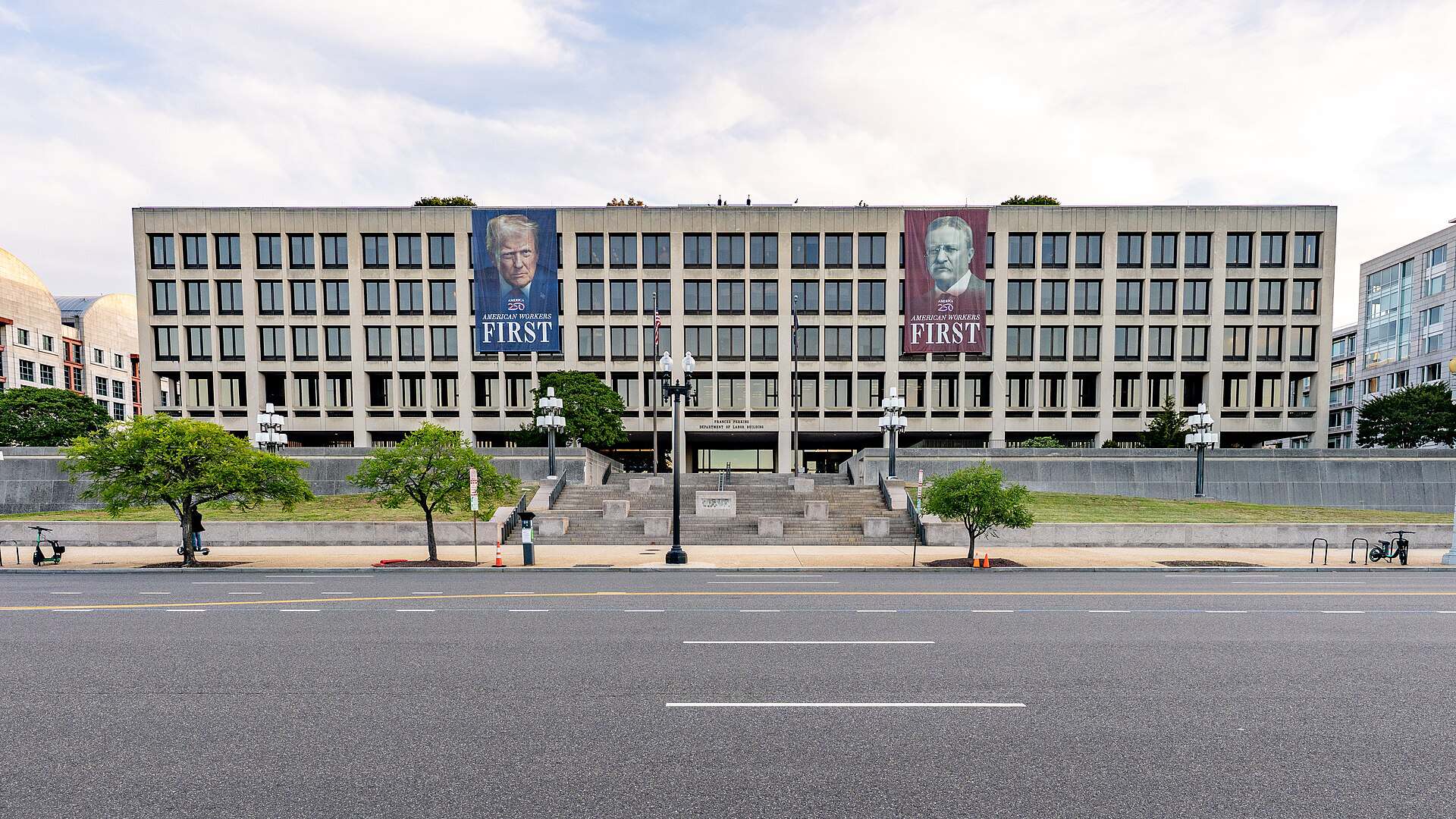 The Frances Perkins Building, headquarters of the U.S. Department of Labor in Washington