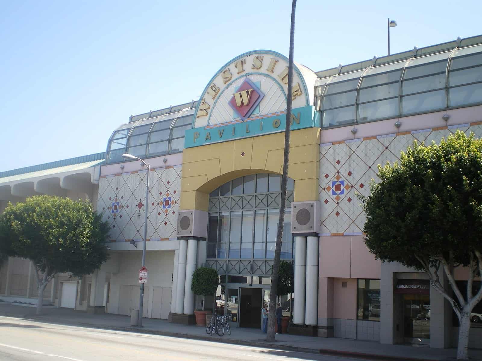 The Pico Boulevard entrance of the former Westside Pavilion mall in Los Angeles
