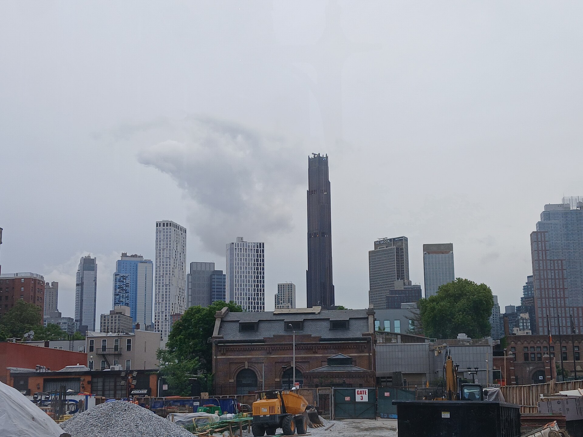 Gowanus Canal waterfront in Brooklyn looking north, May 2026