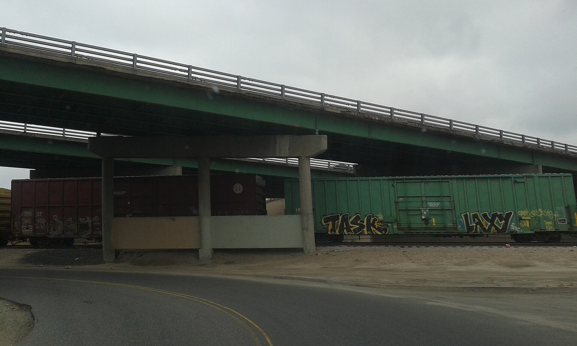 I-270 Corridor Reconstruction and Express Lanes, Commerce City, Colorado Eastbound I-270 bridges over East 60th Avenue and BNSF tracks in Commerce City, Colorado