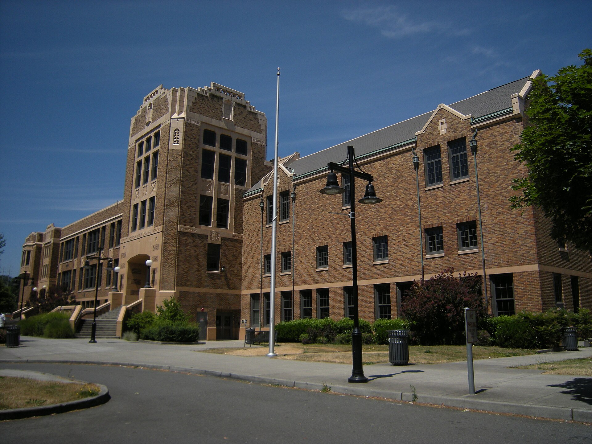 The existing Renton High School campus in Renton, Washington, photographed in 2009